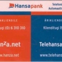 Internet Banking Code Card