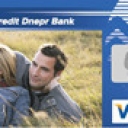 Credit Dnepr Bank Visa Classic International Free Design