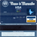 Banco de Maracaibo Visa 1992 Azul