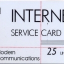 25u  INTERNET SERVICE card