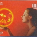 10 Girl and burning sun in hand