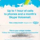 Up to 1 hour of calls