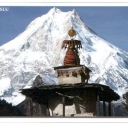 Mt. Manaslu (8.163 m). Manaslu Trail