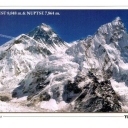 Mt. Everest (8.848 m) and Nuptse (7.864 m)