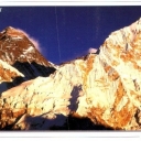 Sunset over Mt. Everest seen from Kala Patthar