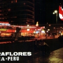 Diagonal - Miraflores, night view. Lima, Peru