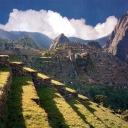 Panoramic view of Machupicchu. Cusco, Peru