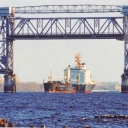 Arkhangelsk. Railway Bridge over Northern Dvina