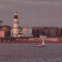 Arkhangelsk. Northern Dvina and Uspenskaya Church