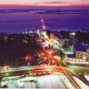 Arkhangelsk. Evening view. Kegostrov (island)