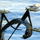 Kronstadt. Monument to the blockaded fish kolyushka