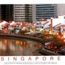 Historical shophouses along Boat Quay