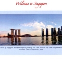 Panoramic view of Singapore Waterfront Skyline