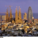 Barcelona. Sagrada Família and Agbar Tower