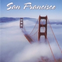 San Francisco. Fog roll over Golden Gate Bridge