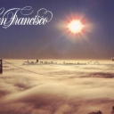 San Francisco. Morning Fog on San Francisco Bay