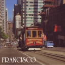 San Francisco. Cable Car climbs to Nob Hill