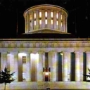 Night view of the Ohio State Capitol, Columbus, Ohio