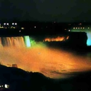 Night view of Niagara Falls