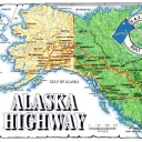 Map of Alaska Highway