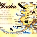 Map of Alaska, the Great Land