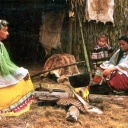 Native Florida Indians cooking