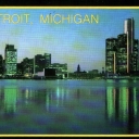 Detroit's skyline from the Canadian side of the Detroit Rive