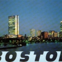 Evening view from Longfellow Bridge. Boston, Massachusetts