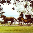 A Swedish postal coach from the first part the eighteen-eigh