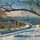 Alnöbron in Winter time