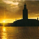 The City Hall at sunset
