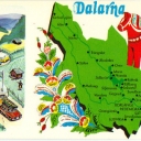 Map over Dalarna