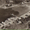 Aerial view over Kämpersvik