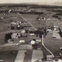 Aerial view over Oviken