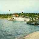 The boat departs Finnhamns steamboat pier