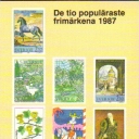 The ten most popular Swedish stamps 1987