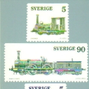 Three old Swedish steam locomotives