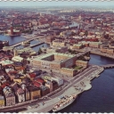 Stockholm. Air panorama. Royal Palace in centre