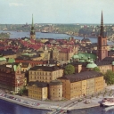 Stockholm. View of Riddarholmen from Tower of Town Hall