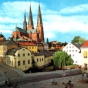 Uppsala, Sweden. View with the Cathedral
