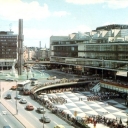 The Royal Guard marching from Sergels Torg. Stockholm