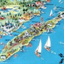 Map of Öland, the second largest Swedish island