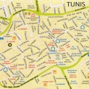 Map of Tunis