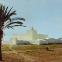 Djerba. Mosquee sur la route de Mellita