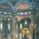 Interior design of Laleli Mosque