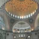 Interior design of Suleymaniye Mosque