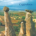 Fairy chimneys rock formation in Cappadocia