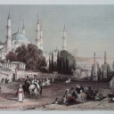 Istambul. Sultanahmet mosque and hippodrome