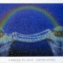 Caricature. A bridge in light