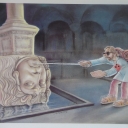 Caricature.The Basilica cistern.